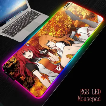 

MRGBEST Anime Girl Large Gaming Mouse Pad Lockedge Mouse Mat for Laptop Computer Keyboard Pad Desk Pad for Mousepad