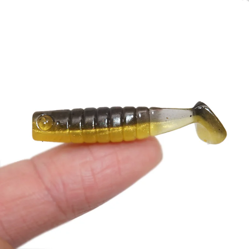OUTKIT 10 Teile/los Wobbler Rockfishing Weiche Köder Gummi Weiche Köder 4cm 1g Angeln Weichen Wurm Künstliche Köder bass Silikon Fisch – Detail 12