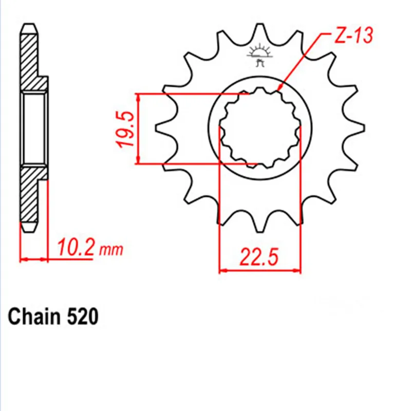 Мотоциклетная передняя Звездочка 520-15T для Suzuki DR200 SP200 DR350 DR-Z400 Kawasaki KLX400 Betamotor 350 Джонатан 400 Alp 400 M4