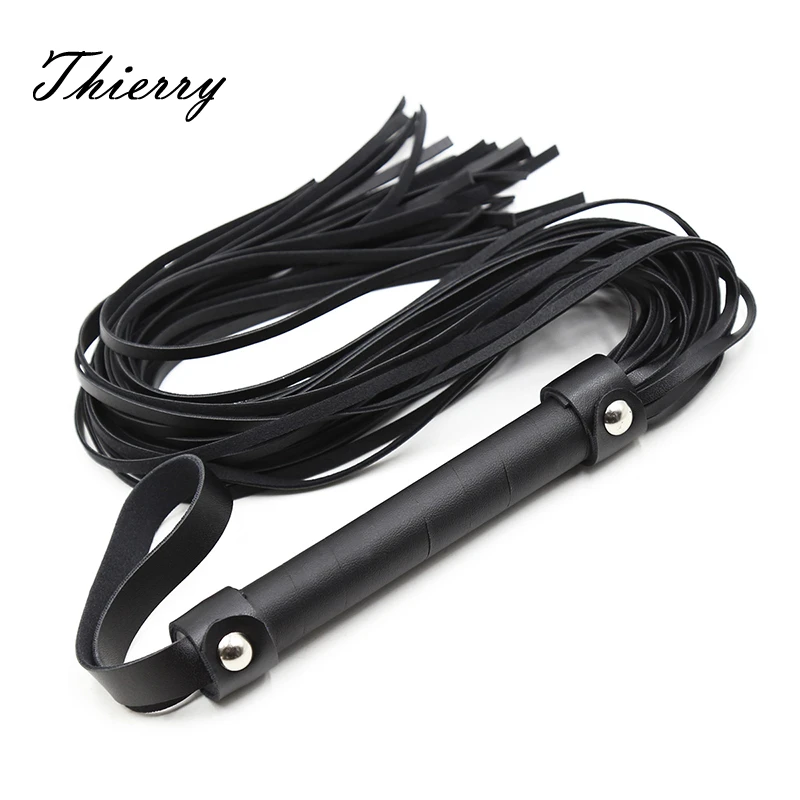 Thierry Bdsm Bondage Sex Toys Pour Couples Flogger En Cuir Pu Fouet