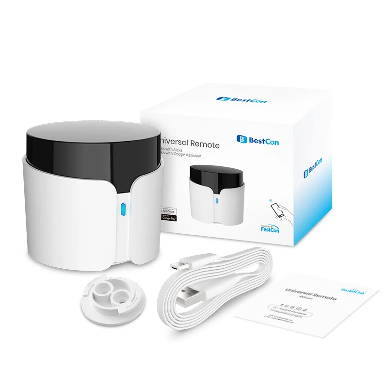 

Broadlink BestCon RM4C PRO Wifi IR RF Universal Remote Control Smart Home Controller Via Broadlink APP Work with Alexa Google