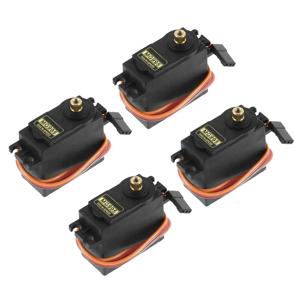4Pcs MG995 180° High Torque Metal Gear RC Servo Motor For Boat Helicopter Car Set kids toys juguetes brinquedos игрушки New | Игрушки
