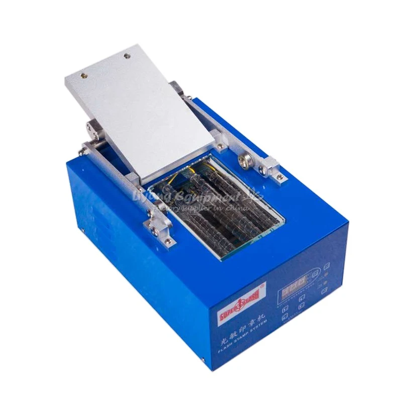 P50 металлическая Автоматическая цифровая машинка для светочувствительных штампов PSM Резина производитель штампов машина с бесплатным подарочным пакетом 18 шт