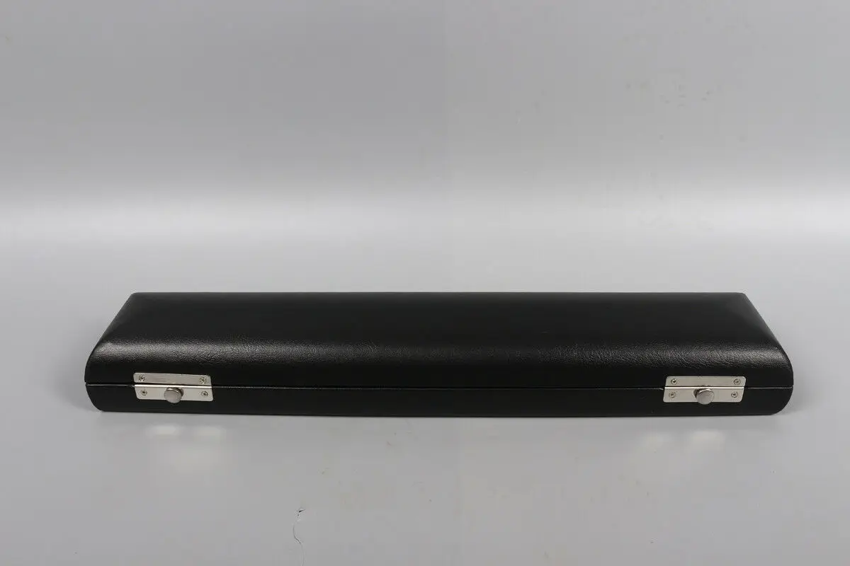 Yinfente 16 Hole Flute Case Hard wood +Leather package case Black Color #4