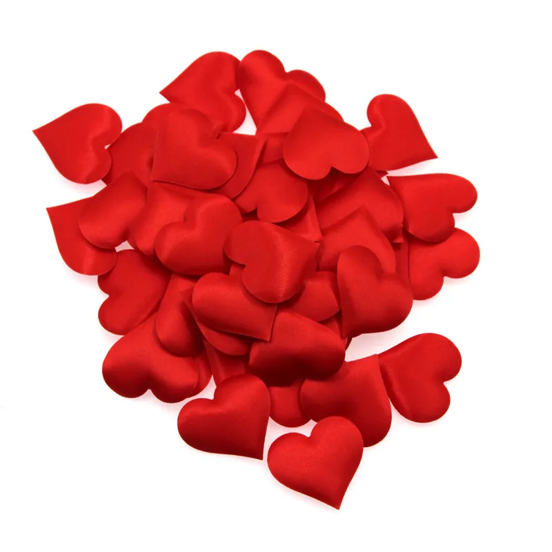 100 шт 2 см Розовый Красный Губка в форме сердца конфетти метание лепестки для свадьбы свадьба домашний декор "сделай сам" украшения вечерние сувениры - Цвет: red
