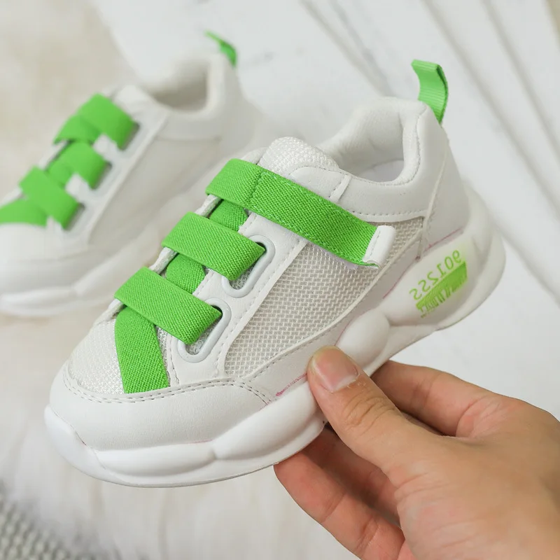 Luckzaler Kids Sneakaers для девочек и мальчиков сетчатые дышащие детские спортивные ботинки Красочные нескользящие повседневные спортивные ботинки для девушек обувь