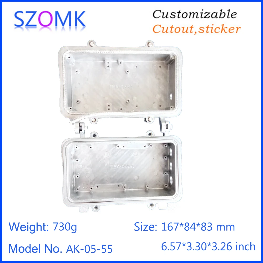 outdoor IP67 waterproof aluminum amplifier die cast enclosure for signal monitoring equipment (6)