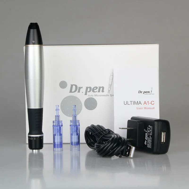 Dr. Pen Ultima A1 электрическая Дерма ручка с 10 микроиглами мезотерапия Автоматическая микро игольная ручка микроиглальная система мезо машина