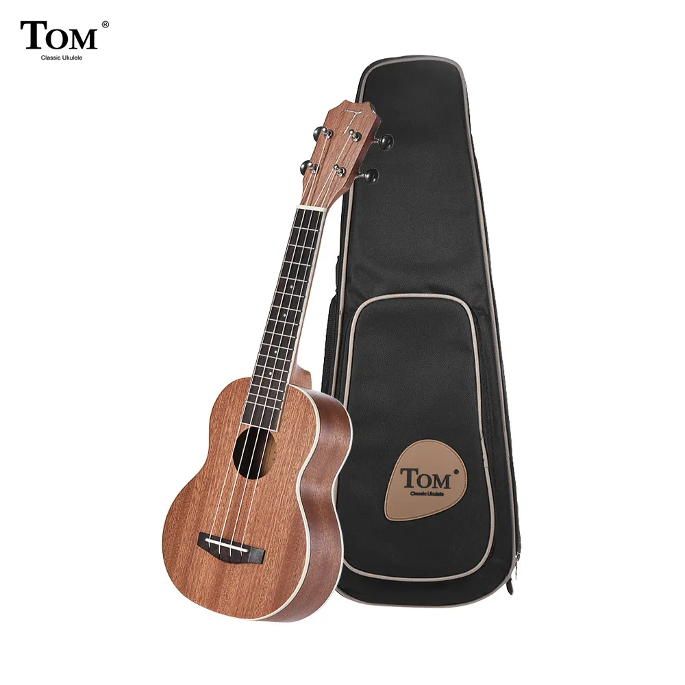 TOM TUS-200B 2" Акустическая сопрано укулеле Ukelele Uke комплект Sapele Дерево с сумкой для переноски ремень струны клип-на тюнер очистки