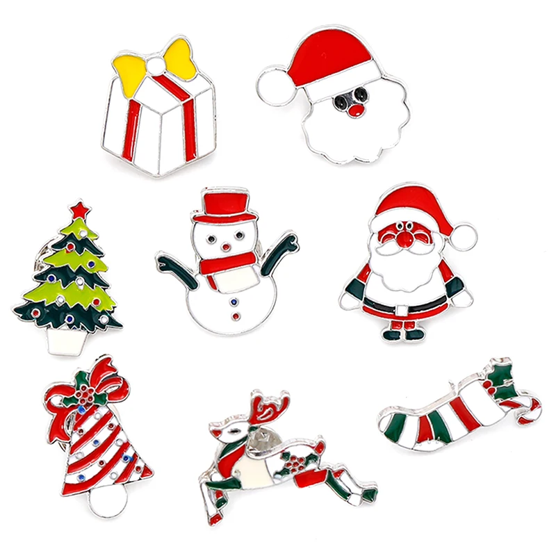 Enamel Christmas Brooch Lovely Cute Lapel Collar Pin Corsage Brooch Xmas Party Jewelry