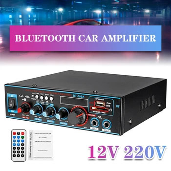 

800W 12V220V HIFI 2CH Car Audio Stereo Power Amplifier bluetooth FM Radio Home Theater Amplifiers Music Subwoofer Sound System