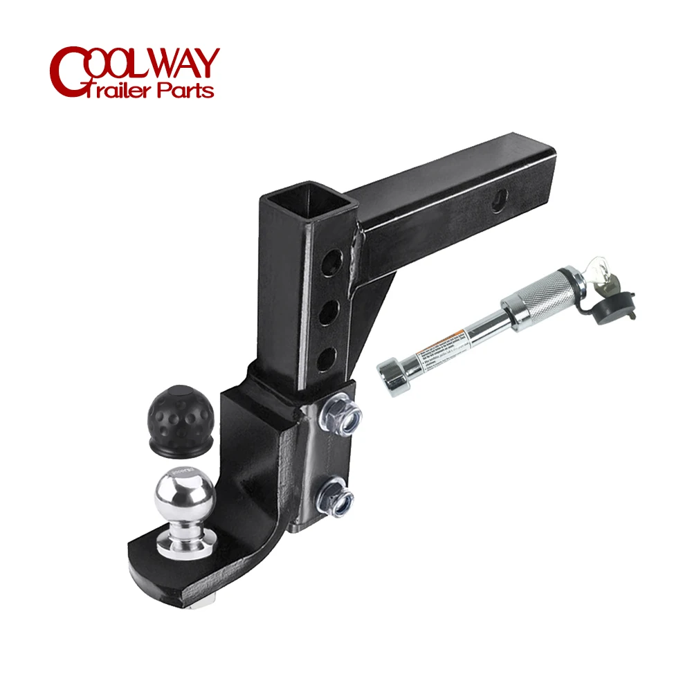 Adjustable 4 Level Trailer 10 Inch Drop Hitch Ball Mount Tow for 2 Inch Receiver RV Parts Camper Caravan Accessories