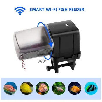 

SUNSUN 175ml WIFI Programmable Automatic Fish Feeder Aquarium Tank Timer Feeder Auto Fish Food Dispenser WIFI Mobile App Control