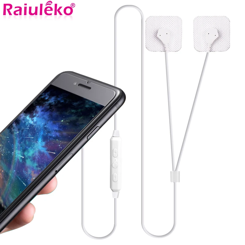 Electric Connection Mobile Muscle Stimulator Machine Mini TENS Acupuncture Therapy Phone Body Massager Back Neck Shoulder Relax | Красота и