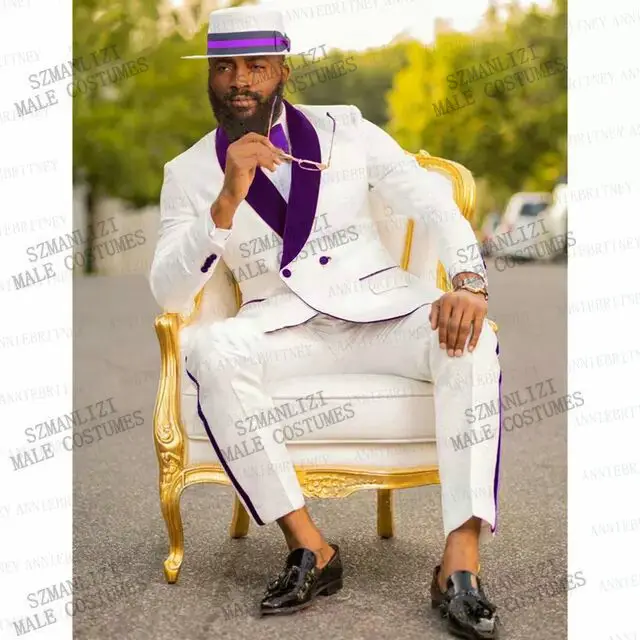 Double Breasted Suit Latest Coat Pant 