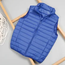 Мужской тонкий короткий стоячий воротник вниз жилет осень и зима молодых и средних лет майки больших размеров жилет вниз перо пальто 90 Clo