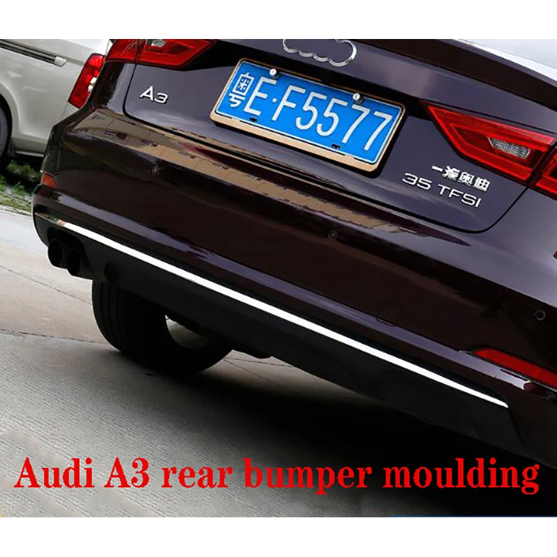 Отделка для заднего бампера применяется только 14 16 Audi A3 седан Модифицированная