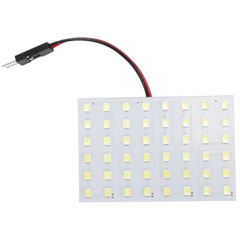 

White 1210 SMD 48 LED Car Interior Dome Light Panel w T10 BA9S Festoon