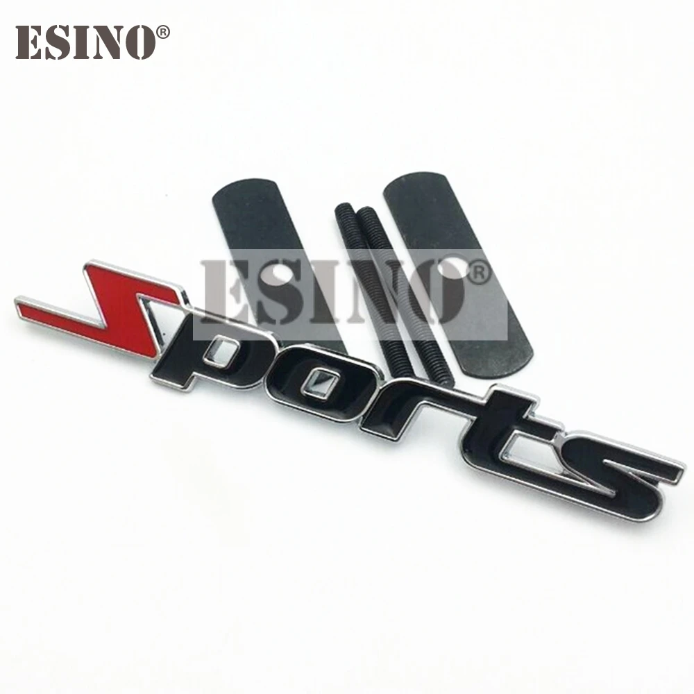 Car & Truck Emblems 3D Chrome Metal Sports Logo Car Sticker Trunk