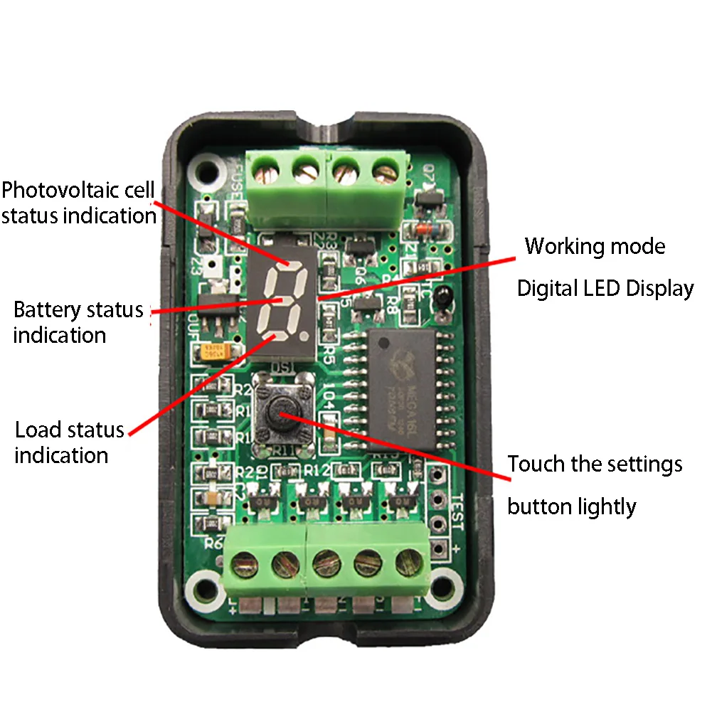6V12V батарея регулятор электрический внутренний PWM индикатор портативный интеллектуальный переключатель 3A панель Солнечный контроллер гирлянды