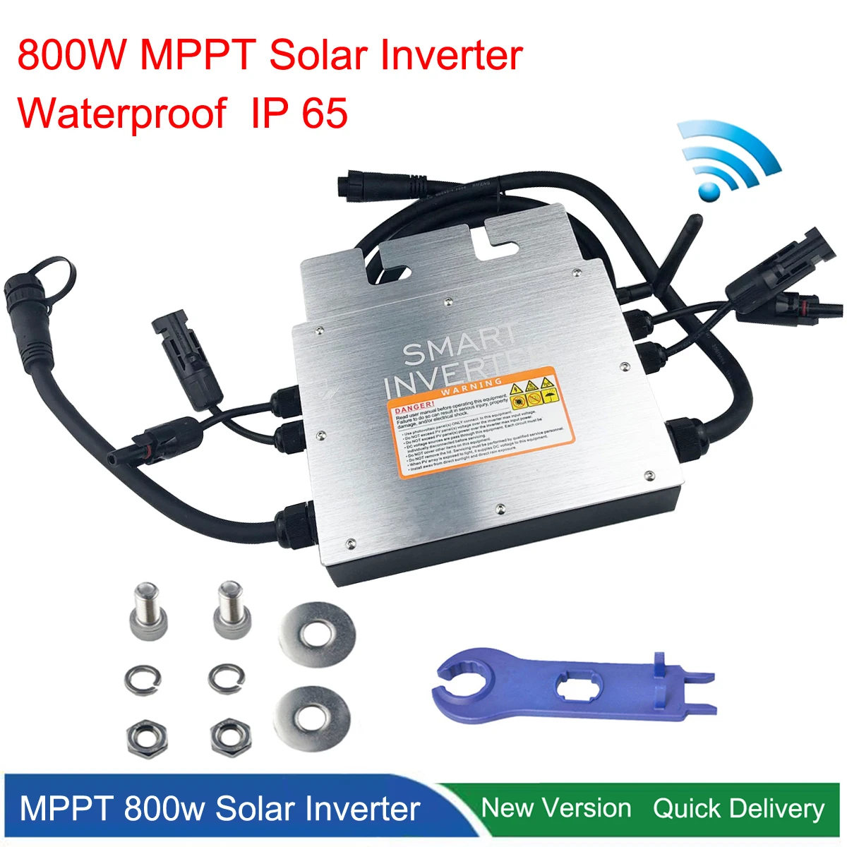 800W Pv Solar On Grid Tie Micro Inverter Mppt Smart Microinverter Inversor 30V 36V Dc 110V 220V Ac Per Pannello Solare 400W 350W