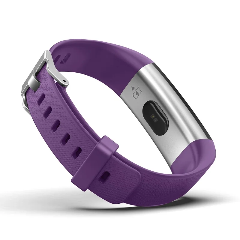 CHDX умный браслет фитнес браслет смарт браслет Bluetooth многоязычные умные браслеты монитор сердечного ритма Smartband фитнес-генератор водонепроницаемый IP68 Смарт-часы шагомер браслет здоровья смарт часы пульсометр - Цвет: Purple Sliver Bottom