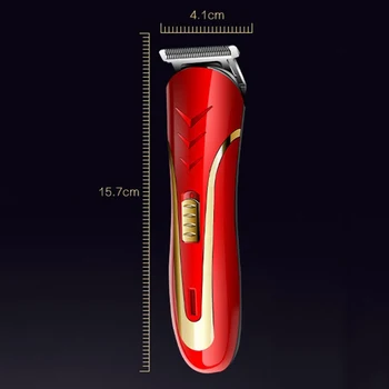

KEMEI Hair Trimmer Men Beard Shaver Carbon Steel KM-1409 EU Plug Rechargeable Electric Razor Electric Hair Clipper