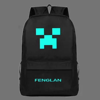 

2020 Minecrafted Creative Fashion Backpack Creepy Student Bag Waterproof Sports Bag Travel Daypacks Gift for Children Adult
