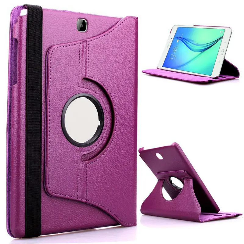 360 Вращение Coque для samsung Galaxy Tab S 8,4 T700 T705 чехол 360 смарт-чехол из полиуретановой кожи для samsung T700 T705 чехол с откидной крышкой - Цвет: Purple
