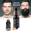 Kit de aceite para el crecimiento de la barba para hombre, suavizante para el crecimiento del cabello, potenciador nutritivo, bálsamo de cera para Barba, aceite para bigote, acondicionador para la barba ► Foto 2/6