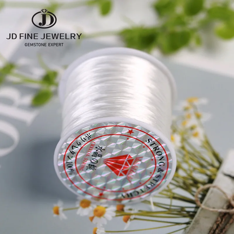 JD 60 м/рулон красочный гибкий эластичный шнур 0,5 мм для изготовления ювелирных изделий Бисероплетение Браслет DIY Изготовление ювелирных изделий Шнуры линия