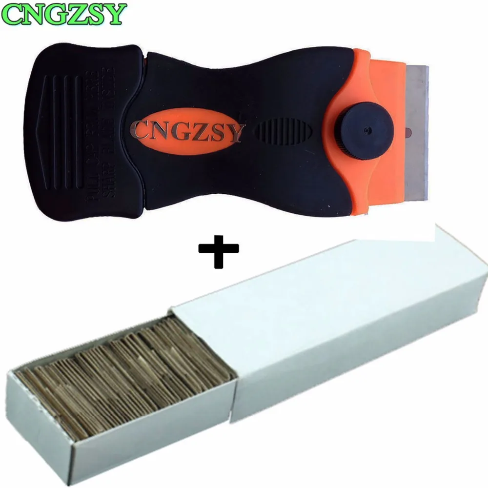 

1pc Cellphone Screen Remove Glue Knife 100pcs Metal Blades Disassemble Clean Scraper Polishing Shovel Oca Adhesive Car Tools K03