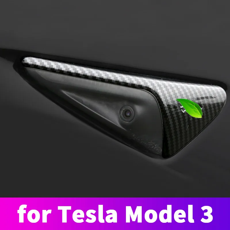

Leaf plate body left and right camera protective cover body trim for Tesla Model3 2017-2020 interior modification accessories