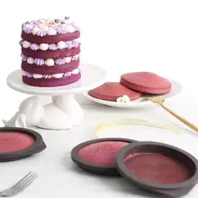 4 шт силиконовый противень для выпечки круглой формы, антипригарный инструмент для декорирования, сделай сам, аксессуары 4/6 дюймов K4UA