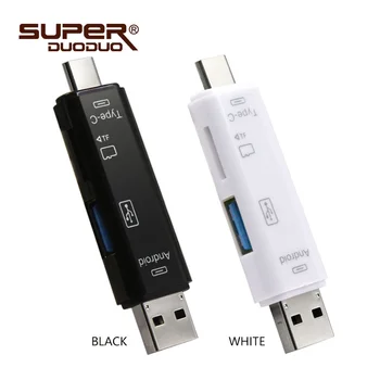 

2 Colors All in 1 Usb Card Reader High Speed SD TF Micro SD Card Reader Type C USB C Micro USB Memory OTG Card Reader