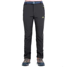 Зимние пары плюс бархатные брюки мужские бархатные альпинистские Брюки Женские ветрозащитные водонепроницаемые уличные брюки толстые теплые