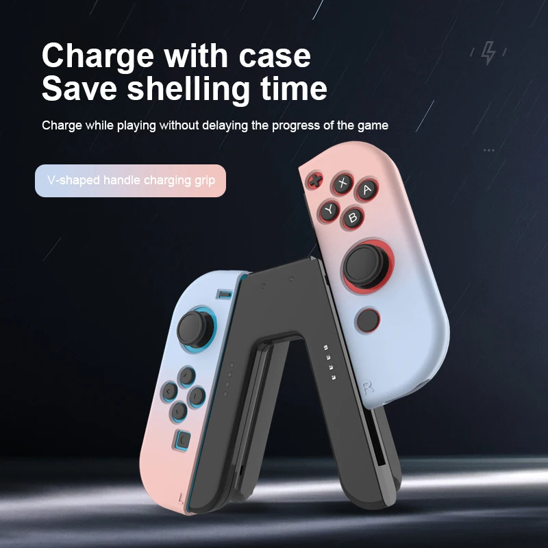 

New for NS Charging Station Charging Grip Handle Bracket Gaming Grip Handle Controller for Nin Ten Switch Holder Gamepads