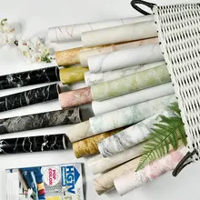 

PVC Self Adhesive WallpaperS Marble Wall Stickers Waterproof Heat Resistant Kitchen Countertops Furniture Cupboard Wall Paper