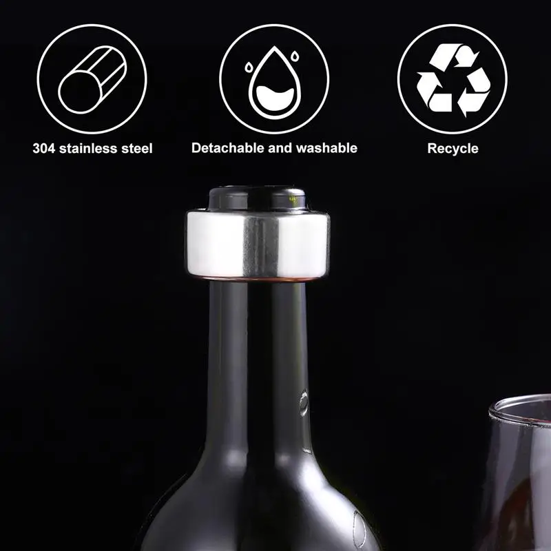 Uxcell 2Ps Wine Bottle Collars, Stainless Steel Wine Drip Rings, Leak - View #11