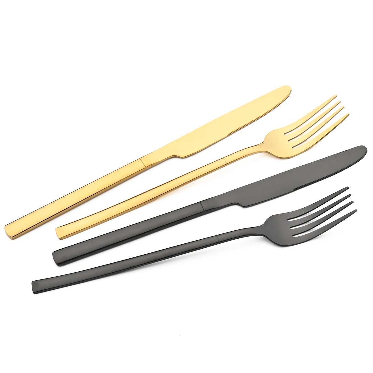Stainless Steel Cutlery Set Gold Cutlery Set Western Stainless Steel Dinnerware Polish Knife Dessert Fork Spoon
