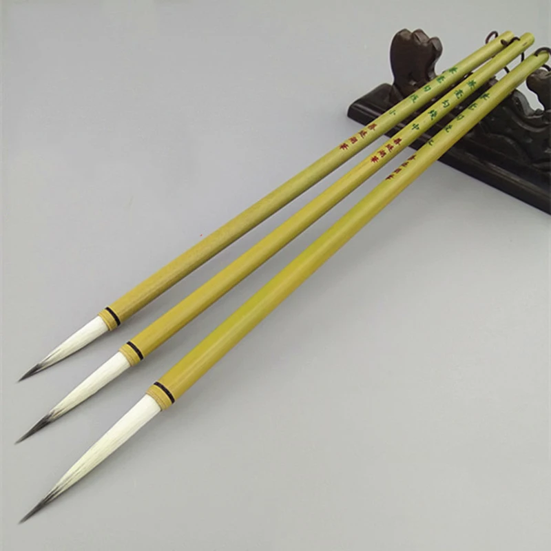 Paint Calligraphy Brush 3pcs/lot Slim Chinese
