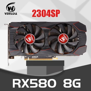 

Graphics Cards RX 580 8GB 256Bit 2304SP GDDR5 for video card AMD Radeon RX 580 series VGA Cards RX580 strong than rx570 8gbI