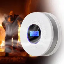 Угарный газ детектор дыма пожарный фотоэлектрический датчик комбинированная охранная сигнализация Домашняя безопасность беспроводная сигнализация пожарное оборудование