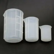 3 pçs 100ml 350ml 750ml silicone flexível copo de medição resina jóias ferramentas kit