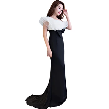 

Slim Fishtail Nightclub Party Dress Vestidos Ruffle Dresses single shoulder Office Lady Workwear Dresses generous sexy Merma