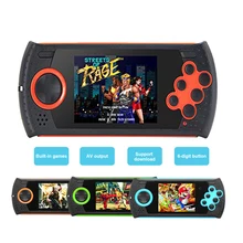 Портативный 3 дюймов 16 бит HDMI портативные игровые консоли игроков встроенный 100 футболки с принтами на тему классических игр PVP пхп MP3 MP4 игровой плеер подарок для детей