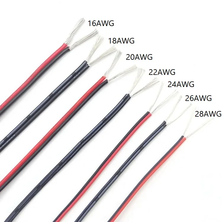 Copper Electrical Wire  Speaker Wire 22 Gauge - 2pin Electrical Wire 22/18  Awg Gauge - Aliexpress