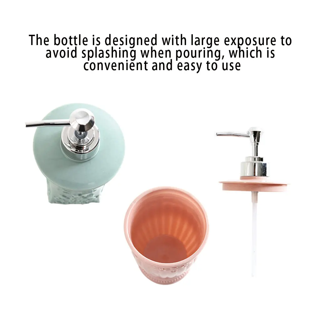 400ML European-style Carved Shower gel bottled Liquid Soap Whipped Points Bottling Shampoo Lotion Shower Gel Pump Bottles