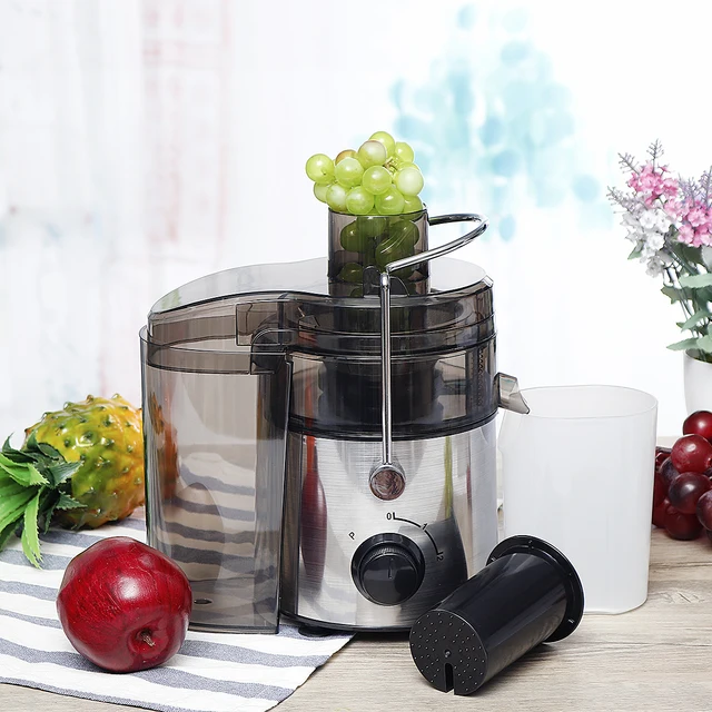 220V 1000W Stainless Steel Juicers 2 Speed Electric Juice Extractor Household Fruit Vegetables Drinking Machine for Home Kitchen 2