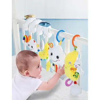 

Infant Baby Crib Revolves Around Bed Stroller Playing Puzzle Toy Multifunction Hanging Rattles